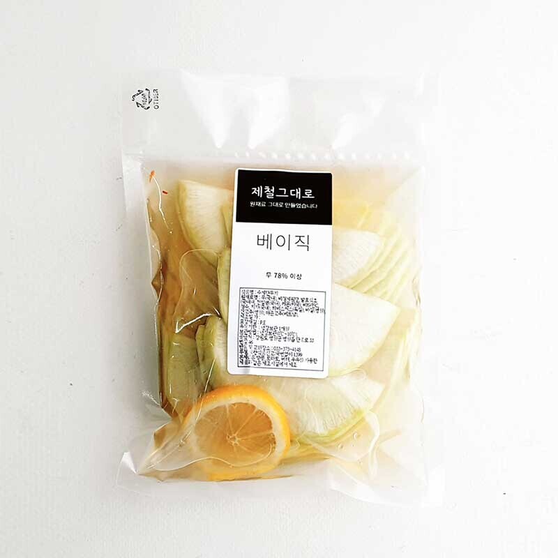 쿡동강,반달수제단무지