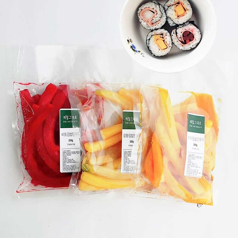 쿡동강,제철그대로 김밥 수제단무지